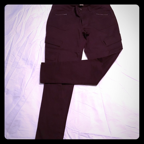 Democracy Pants - Democracy Skinny Leg - Burgundy size 16